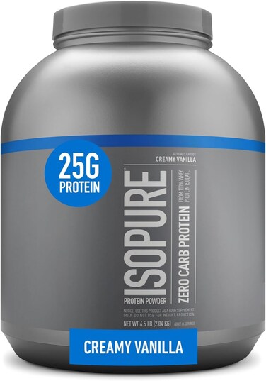 Isopure Protein Powder Zero Carb Whey Isolate Gluten Free Lactose Free 25g Protein Keto Friendly Creamy Vanilla 45 Pound Packaging May Vary