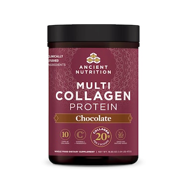 Ancient NutritionCollagen Powder Protein Multi Collagen Chocolate Protein Powder 45 Servings with Vitamin C Hydrolyzed Collagen Peptides Supports Skin and Nails Gut Health 1665oz