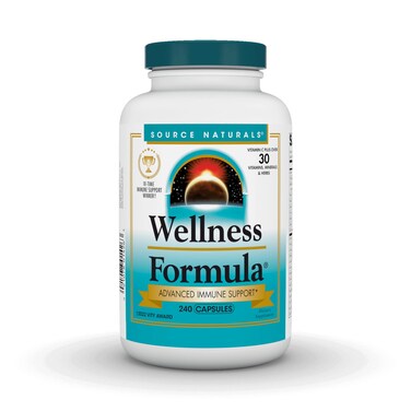 Source Naturals Wellness Formula BioAligned Vitamins Herbal Defense Advanced Immune Support Dietary Supplement Immunity Booster 240 Capsules