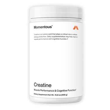 Momentous Creatine Monohydrate Powder  Creapure Creatine Performance  Monohydrate Creatine for Muscle Support Helps Energy Levels  Creatine for Women  Men  5g Per Serving 90 Servings