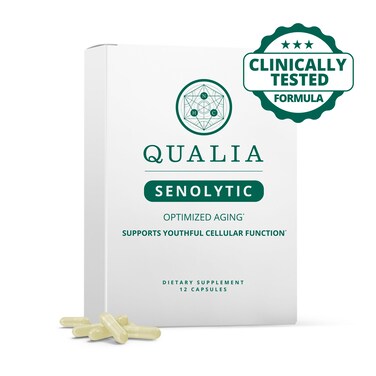 Qualia Senolytic Supplement Fisetin Quercetin Piperlongumin  More Aging Supplement That Supports Optimal Cell Repair  Rejuvenation Naturally Eliminate Zombie Cells Capsules 1 Box