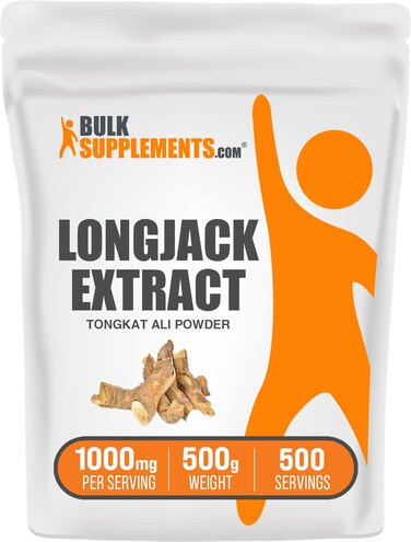 BulkSupplementscom Longjack Extract Powder  Tongkat Ali Extract Longjack Tongkat Ali Powder  Tongkat Ali for Men  Women Gluten Free  1000mg per Serving 500g 11 lbs Pack of 1