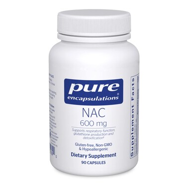 Pure EncapsulationsNAC 600 mg  NAC Supplement for Lung Health  Immune Support Liver Support  Antioxidants  with Freeform NAcetylLCysteine  90 Capsules