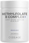 CodeageMethylfolate B Complex Supplements  5 MTHF Methylcobalamin 1000mcg Methylated Vitamin B12 Riboflavin Betaine Vitamins B6 Methylation Cycle MTHFR  2 Months  120 Capsules