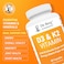 Dr Berg D3 K2 Vitamin 5000 IU wMCT Powder Includes 50 mcg MK7 Vitamin K2 Purified Bile Salts Zinc Magnesium for Ultimate Absorption K2 D3 Vitamin Supplement 60 Capsules