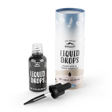 Pure Himalayan ShilajitLiquid Drops  Immune Support Supplement Energy Boost Detox Cleanse AntiAging and Wellness  Natural Trace Minerals  Fulvic Acid Complex 50ml Pack of 1