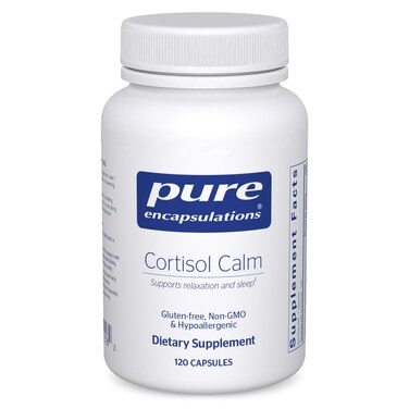 Pure Encapsulations Cortisol Calm  Supports Cortisol Health  Relaxation  Contains Ashwagandha  LTheanine  Restful Sleep  120 Capsules