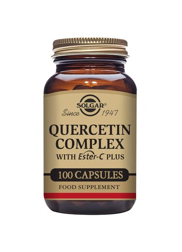 Solgar Quercetin Complex with EsterC Plus Unique Synergistic Formulat Immune Health Support 100 Vegetable Capsules