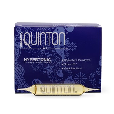 Quicksilver Scientific Original Quinton Hypertonic Solution  Sea Water Hydration  Liquid Minerals with Electrolytes for Muscle Recovery StaminaMineral Replenishment 30 Single Serving Glass Vials