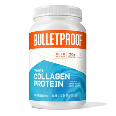 Bulletproof Vanilla Collagen Protein Powder with MCT Oil 19g Protein 423 Oz Value Size Collagen Peptides and Amino Acids for Healthy Skin Bones and Joints