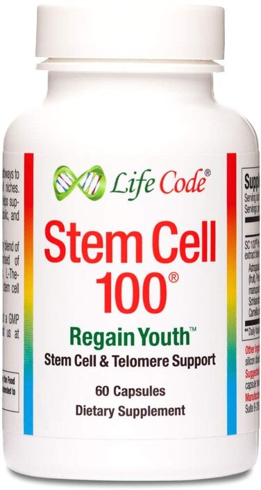 Life Code Stem Cell 100100 Vegetarian AntiAging  Stem Cell Supplement