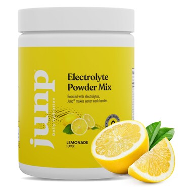 JUNP Hydration Electrolyte Powder Electrolytes Drink Mix Hydration Mix Sugar Free Gluten Free 0 Calories 0 Carbs Keto Friendly Kosher 90 Servings Lemonade
