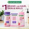 Natures BountyOptimal Solutions Advanced Hair Skin Nails 2X Biotin 80 Strawberry Gummies
