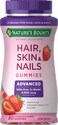 Natures BountyOptimal Solutions Advanced Hair Skin Nails 2X Biotin 80 Strawberry Gummies