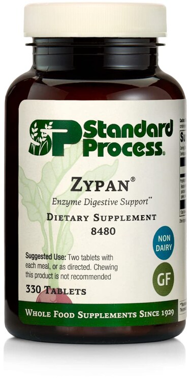 Standard Process Zypan  Digestive Health Support Supplement  HCI Supplement with Pancreatin Betaine Hydrochloride  Pepsin  Support Macronutrient Digestion  330 Tablets