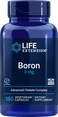 Life Extension Boron 3mg 180 Veg Caps  Triple Boron Complex with Boron Citrate Glycinate Aspartate  3 mg Capsules  Enhanced with Vitamin B2