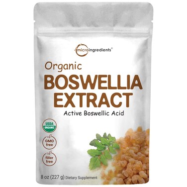 Micro Ingredients Organic Boswellia Serrata Extract Powder 8 Ounce Pure Boswellia Supplement with 65 Boswellic Acid Supports Joints Knees and Bones Health NonGMO Pet Friendly India Origin