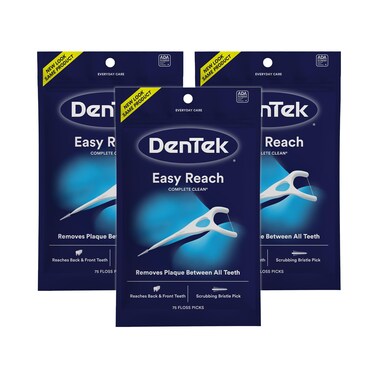 DenTekComplete Clean Floss Picks 75 Floss Picks Pack of 3 225 Count