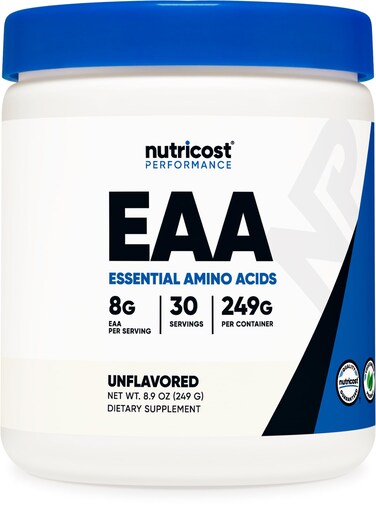 NutricostEAA Powder 30 Servings Unflavored  Essential Amino Acids  NonGMO Gluten Free Vegetarian Friendly