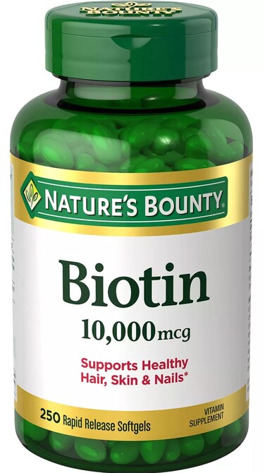 Natures Bounty Biotin 10000 mcg 250 Rapid Release Softgels