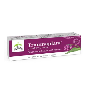 Terry Naturally Traumaplant Comfrey Cream  176 oz  NonStaining Topical Botanical  Free of Toxic Pyrrolizidine Alkaloids PAs  Parabens  for External Use Only  Vegan