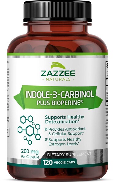 Zazzee High Absorption Indole3Carbinol I3C 200 mg per Capsule 120 Vegan Capsules 4 Month Supply 5 mg BioPerine for Enhanced Absorption 100 Vegetarian AllNatural and NonGMO