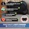 ZyllionShiatsu Back and Neck Massager with Heat  Cordless Rechargeable 3D Kneading Deep Tissue Massage Pillow for Chair Car Muscle Pain Relief  Black ZMA13RB