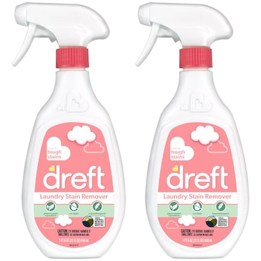 Dreft Stain Remover for Baby Clothes Laundry Stain Remover Spray Hypoallergenic Stain Treater 22 Fl oz Pack of 2