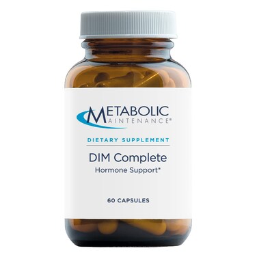 Metabolic MaintenanceDIM Complete  100mg Diindolylmethane Supplement with Vitamin E B12  Active Folate 60 Capsules