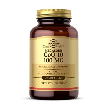 Solgar Megasorb CoQ10 100 mg 90 Softgels  Supports Heart Function  Healthy Aging  Coenzyme Q10 Supplement  Enhanced Absorption  NonGMO Gluten Free Dairy Free  90 Servings
