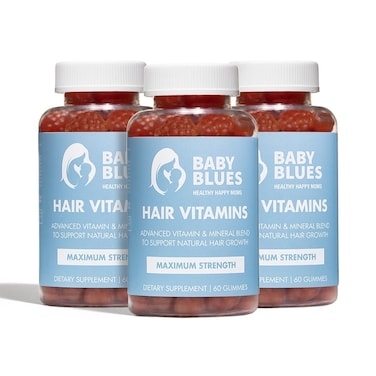 Baby Blues Postpartum Hair Loss Vitamins  Full Hair Cycle Pack  with Biotin Collagen  Folate