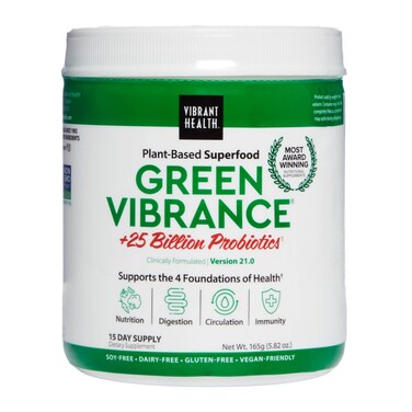 Vibrant HealthGreen Vibrance Vegan Superfood Powder 15 Servings