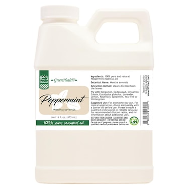 16 fl oz  Peppermint Essential Oil 100 Pure Uncut 16 fl oz  GreenHealth