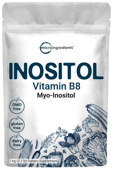Pure Inositol Powder MyoInositol B8 Powder 1KG 22 Pounds Strongly Supports Liver Health  Antioxidant Super Inositol for Hair and Inositol for Sleep NonGMO and Vegan Friendly