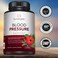 Premium Blood Pressure Support Supplement For Cardiovascular Heart Health with Garlic Hawthorn Hibiscus 90 Capsules
