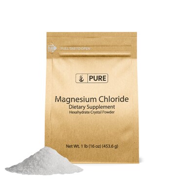 Pure Original Ingredients Magnesium Chloride 1 lb EcoFriendly Packaging Crystal Powder Magnesium Supplement