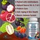 Super Antioxidant Fruit Superfood Complex  Powerful Antioxidant Superfruits Acai Goji Noni Mangosteen Pomegranate Elderberry Resveratrol Immune Support Skin Care  60 Capsules