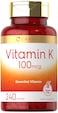 Carlyle Vitamin K 100 mcg  240 Tablets  Vegetarian NonGMO Gluten Free  Vitamin K Supplement