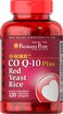 Puritans PrideQSorb CoQ10 Plus Red Yeast Rice120 Rapid Release Softgels