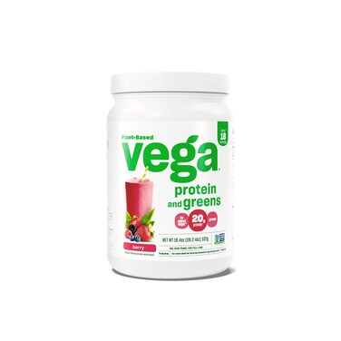 VegaProtein and Greens Protein Powder Berry  20g Plant Based Protein Plus Veggies Vegan Non GMO Pea Protein for Women and Men 12 lbs Packaging May Vary