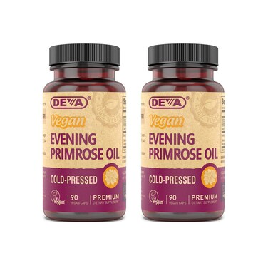 DEVA Vegan Vitamins Evening Primerose Oil Vegan 90 Vcap Pack of 2