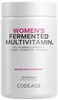 CodeageWomens Daily Multivitamin 25 Vitamins  Minerals Fermented Organic Whole Foods Probiotics Supplement  Vitamin A Vitamin B Vitamins C D E  K Omega 3 Zinc  Vegan  120 Capsules