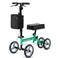 ELENKER Knee Scooter with Basket Dual Braking System for Ankle and Foot Injured Green