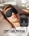 WAOAWSleep Mask for Men Women Blackout Eye Masks for Sleep  3D Breathable Soft Comfortable Eye Mask for Travel  Adjustable Light Blocking Night Masks for Sleeping