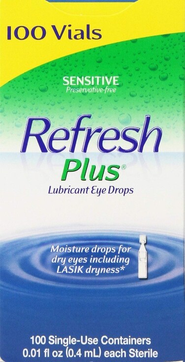 Allergan Refresh Plus Lubricant Eye Drops SingleUse Vials 1Pack 100 ct  klkGskx