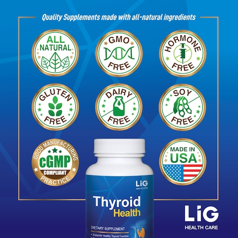 LIG Thyroid Health  Natural Herbal Supplement  Shrink Thyroid Cysts and Nodules  Balance Hormone levels  Honeysuckle Flower