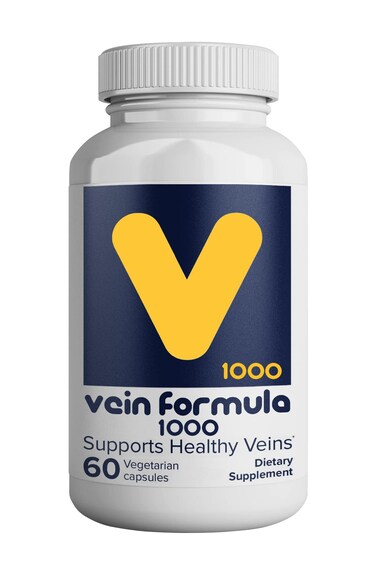 Vein Formula  Healthy Leg Vein Support Daily Supplement  60 Capsules  1000mg MPFF Complex Blend with Bioflavonoids Hesperidin Diosmin for Healthy Legs