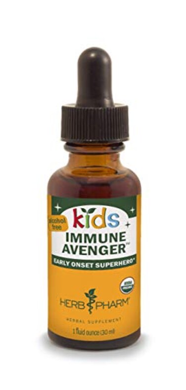 Herb Pharm Kids CertifiedOrganic AlcoholFree Immune Avenger Herbal Formula 1 Ounce