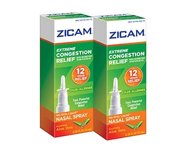 Zicam Extreme Congestion Relief NoDrip Liquid Nasal Spray with Soothing Aloe Vera 05 Ounce Pack of 2