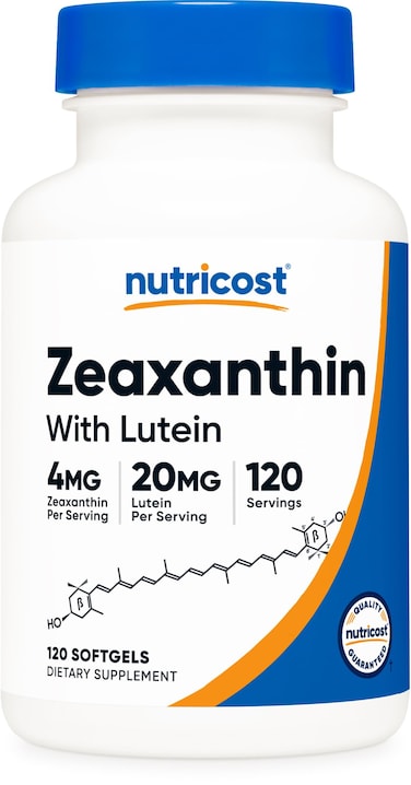 NutricostZeaxanthin with Lutein 20mg 120 Softgels  Potent NonGMO Gluten Free